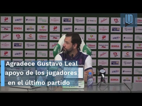 Agradece Gustavo Leal apoyo de sus jugadores en el último partido de su gestión