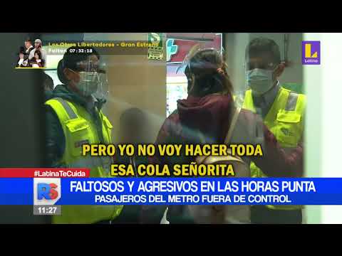 ? #ReporteSemanal | Largas colas e incumplimiento de las normas de seguridad en el Metro de Lima