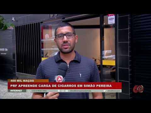PRF apreende carga de cigarros em Simão Pereira