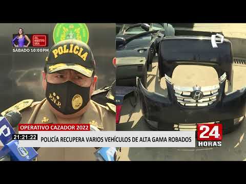 Recuperan vehículos robados que eran usados para asaltar en varios distritos de Lima