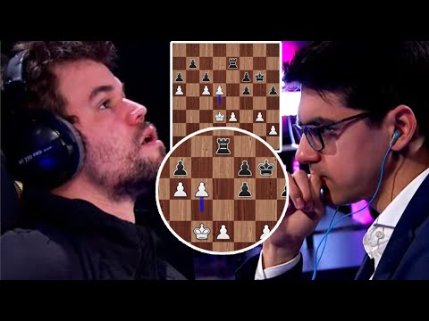 Chess 🧵 Magnus Carlsen Beats Anish Giri With Perfect ENDGAME Technique