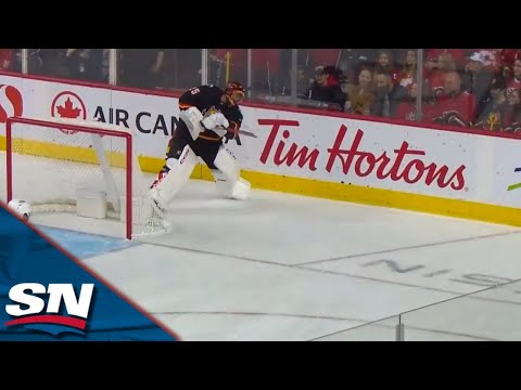 Blue Jackets Severson Capitalizes On Markstroms Bad Clearance To Take Lead vs. Flames