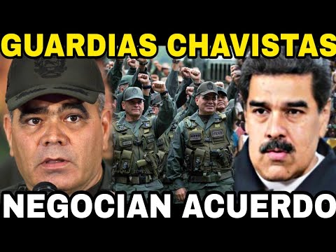 GUARDIAS CHAVISTAS NEGOCIAN ACUERDO DE PAZ A PUERTA CERRADA DE NICOLAS MADURO