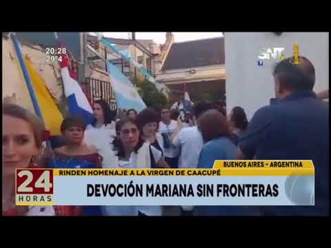 Paraguayos celebran la Fe mariana en otros países