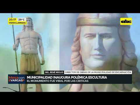 Municipalidad de Encarnación  inauguró polémica escultura