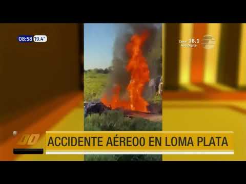 Accidente aéreo en Loma Plata