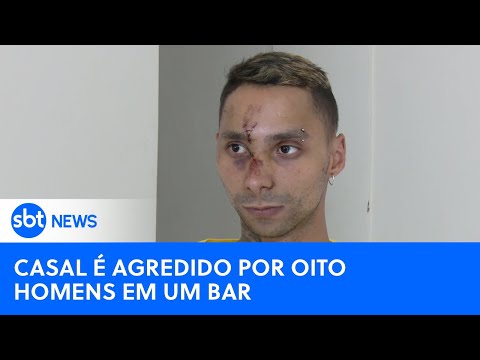 Casal é agredido em bar no DF e denuncia homofobia | #SBTNewsnaTV (03/10/24)