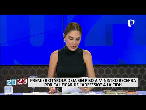 Premier cita al ministro Óscar Becerra por calificar de adefesio a la CIDH