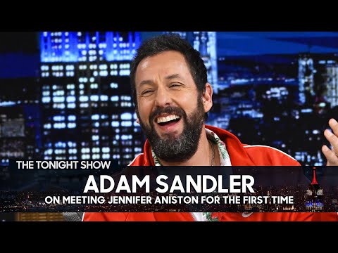 Adam Sandler Talks Meeting Jennifer Aniston for the First Time and Murder Mystery 2 | Tonight Show