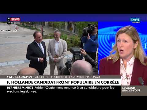 Législatives 2024 : Yaël Braun-Pivet comprend «humainement» la candidature de Hollande, mais veut…