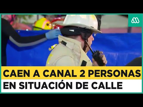 Dos personas en situación de calle caen al canal San Carlos y quedan atrapados
