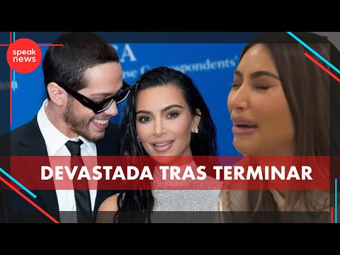 Kim Kardashian está devastada de terminar su relación con Pete y habla de Kanye