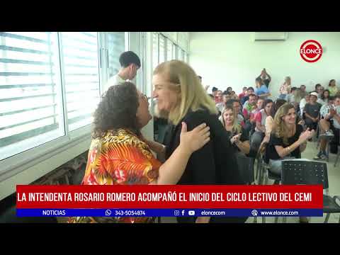 La Intendenta Rosario Romero acompañó el incio del ciclo lectivo del CEMI