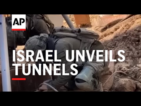 Israel unveils tunnels under Gaza City headquarters of UN agency for Palestinian refugees