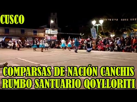 NACIÓN CANCHIS REALIZAN COMPARSAS VAN CANTANDO HACIA EL SANTUARIO DE QOYLLORITI...