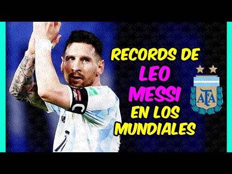 LEO MESSI y sus INCREIBLES RÉCORDS en los MUNDIALES!