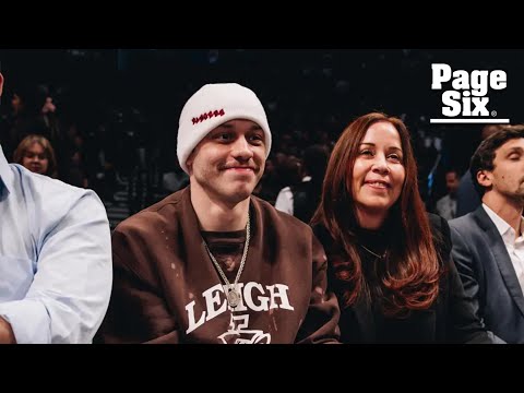 Pete Davidson spotted courtside at Brooklyn Nets game with mom Amy one day after rehab rumors