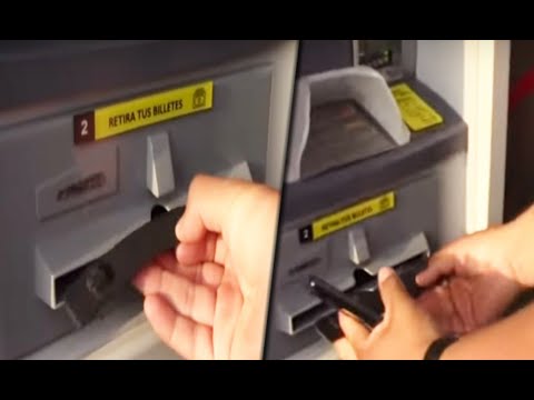 Delincuentes continúan colocando regletas en cajeros automáticos para robar