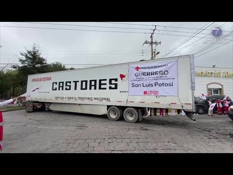 Parte de Cruz Roja Mexicana segundo tráiler con 40 toneladas de víveres para damnificados de ...