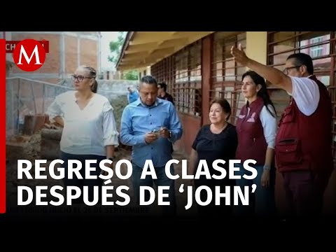 Michoacán retoma clases tras el huracán 'John'