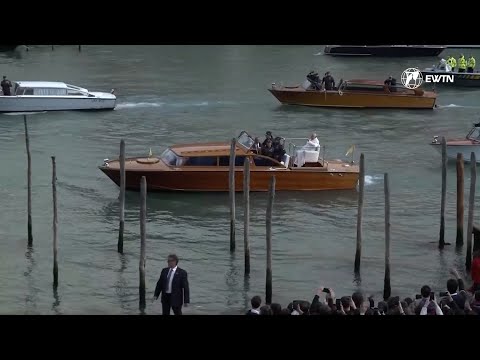 El Papa Francisco visitó Venecia