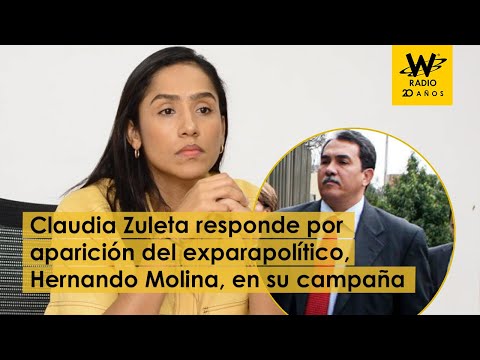Claudia Zuleta responde por aparición de Hernando Molina en su campaña