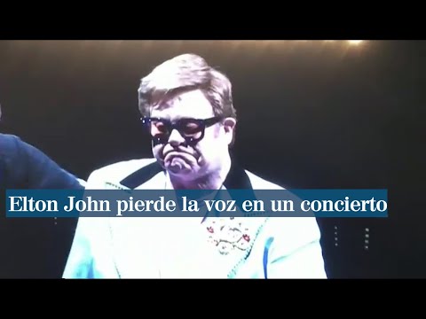 Elton John abandona el escenario entre lágrimas al quedarse sin voz