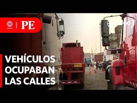 Operativo para retirar  tráileres y contenedores de la vía pública | Primera Edición | Noticias Perú