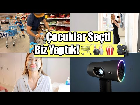 The Kids Chose, We Made! 🎳 Grocery Shopping, Bowling, and Home Cinema 🍿 JMGO Projector Trial 🎥