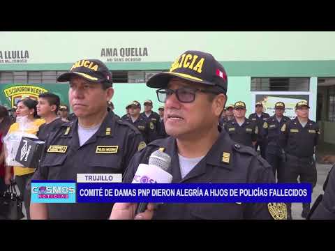 Trujillo: Comité de damas PNP dieron alegría a hijos de policías fallecidos