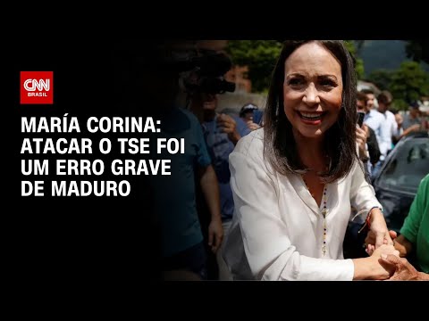 María Corina: Atacar o TSE foi um erro grave de Maduro | CNN 360°