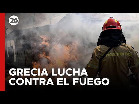 Grecia lucha contra el fuego: decenas de incendios, un muerto y 13 detenidos