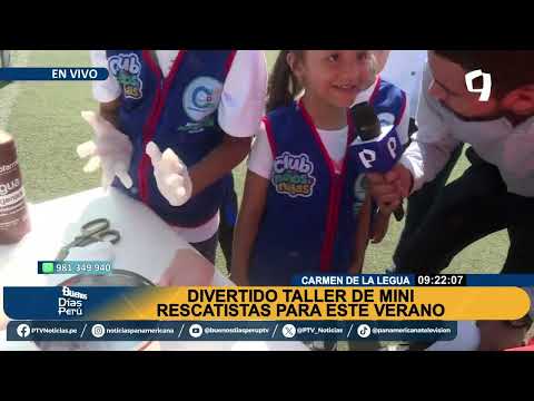 Taller para mini rescatistas en Carmen de la Legua: ofrecen cursos de primeros auxilios para niños
