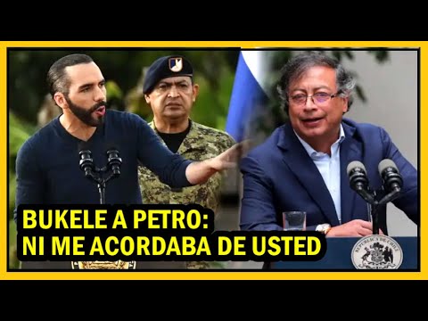 Petro sigue la agenda de critica a El Salvador, Bukele responde con contundencia