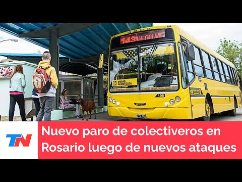 Nuevo paro de colectiveros en Rosario luego de una nueva ola de ataques