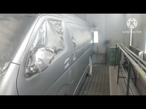 อาบน้ำรถตู้พ่นพร้อมกันทั้งคัน