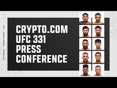 Crypto.com UFC 331: 경기 전 기자회견