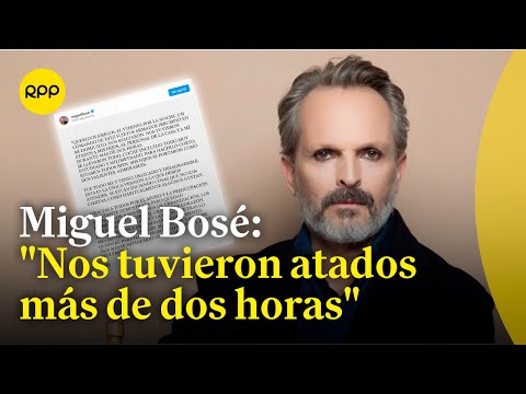Miguel Bosé emite comunicado tras sufrir asalto en su casa en México