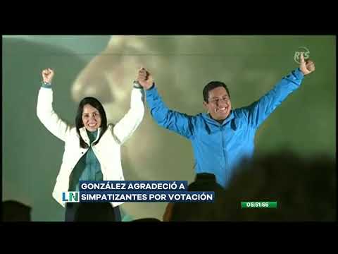 Luisa González lidera las votaciones presidenciales