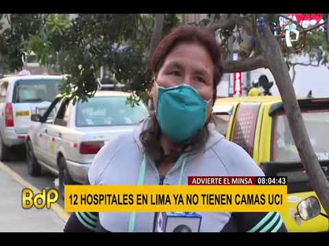 Preocupante: 12 hospitales de Lima ya no tienen camas UCI disponibles