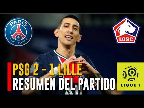 PSG 2 - 1 LILLE: Ángel Di María anotó un golazo de zurda tras mágico pase de Neymar