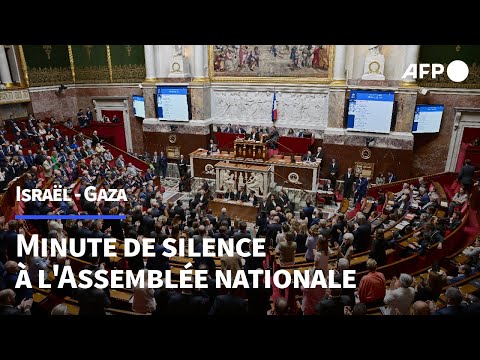 Assemblée nationale: minute de silence en hommage aux victimes des attaques du Hamas | AFP Images