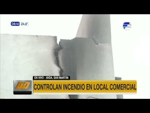 Controlan incendio en local comercial de Asunción