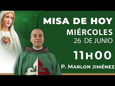 Misa de hoy 11:00 | Miércoles 26 de Junio #rosario #misa