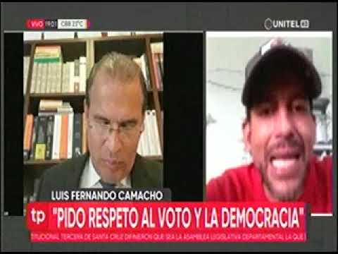 23022023   LUIS FERNANDO CAMACHO PIDIO RESPETO AL VOTO Y LA DEMOCRACIA   UNITEL