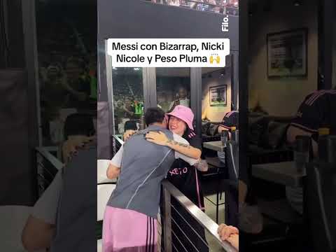 El encuentro de MESSI con Bizarrap, Duki, Nicki Nicole, Louta y Peso Pluma | #shorts