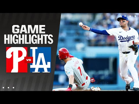 Phillies vs. Dodgers Game Highlights (8/7/24) | MLB Highlights