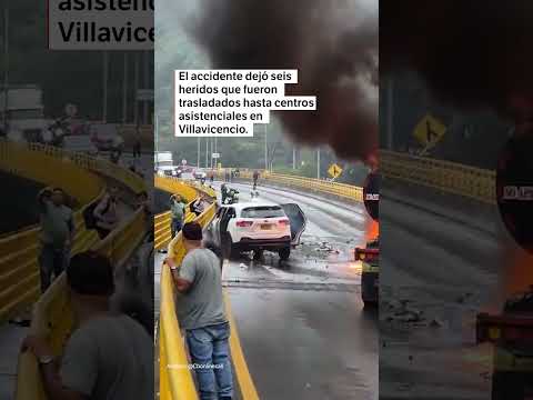 Grave accidente en la vía Bogotá-Villavicencio dejó seis personas heridas | El Espectador