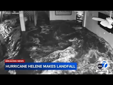 Helene makes landfall in northwestern Florida as Category 4 hurricane