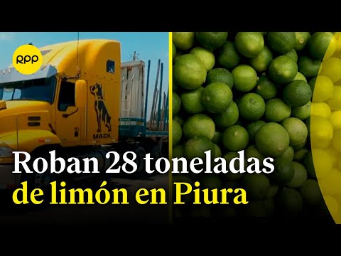 Piura: Roban más de 28 toneladas de limón mientras era transportado en camión